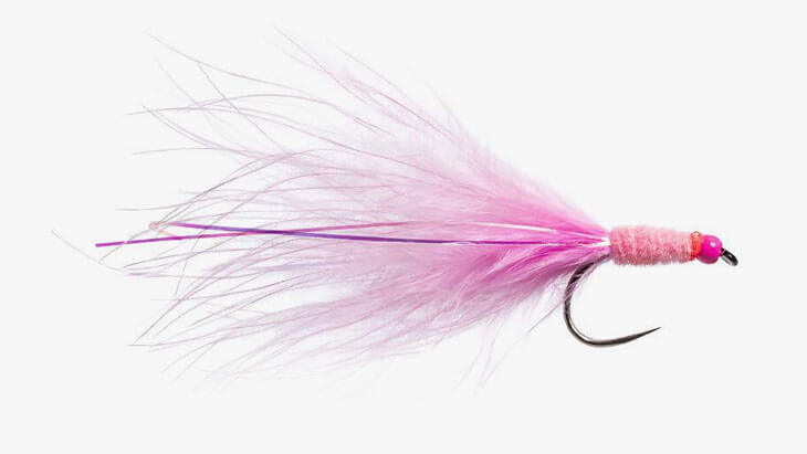 Streamer Wooly Bugger Fluo Pink barbless Stillwater Fly Fishing Fly pattern